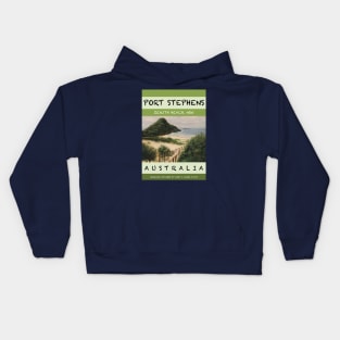 Zenith Beach Travel Poster Kids Hoodie